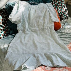 Ann Taylor Midi Mint and White Dress! Size 14